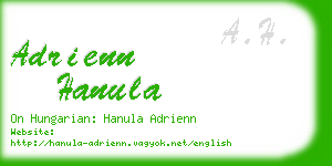 adrienn hanula business card